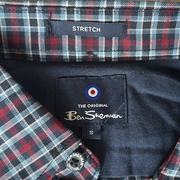 Ben Sherman Men’s Button Down Shirt in Plaid Size Small NWT - Picture 4 of 8